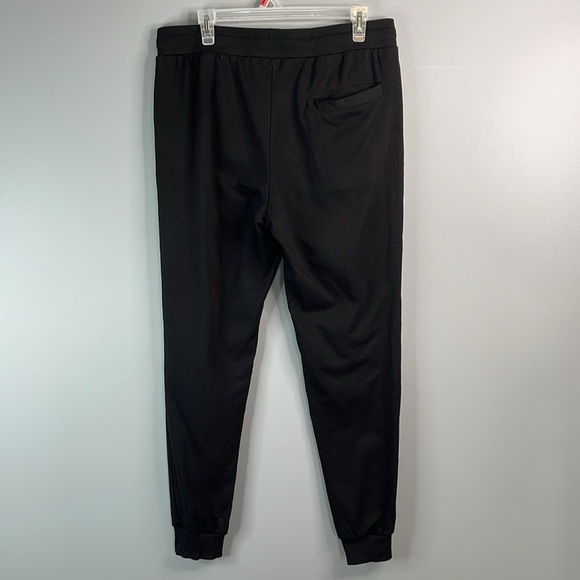 KILL CREW Unisex Joggers Black Thigh Graphics Drawstring Pockets Gym Workout L - Picture 7 of 10